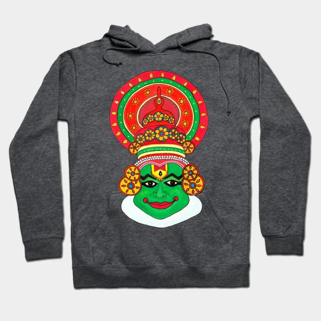 Kathak dancer face Hoodie by HariniArts